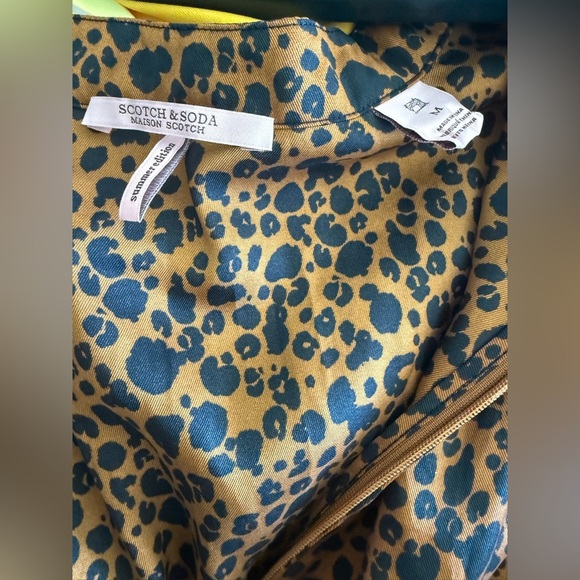 Scoth And Soda Loose Fit Leopard Print Dress Size M - Picture 4 of 5